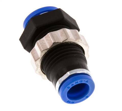 8mm Steckverschraubung PA 66 NBR Bulkhead [2 Stück]