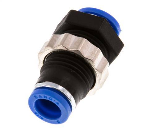 8mm Steckverschraubung PA 66 NBR Bulkhead [2 Stück]