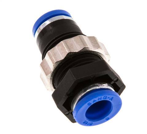 8mm Steckverschraubung PA 66 NBR Bulkhead [2 Stück]