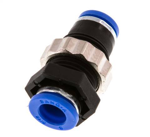 8mm Steckverschraubung PA 66 NBR Bulkhead [2 Stück]
