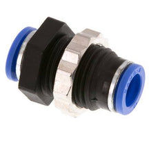 10mm Steckverschraubung PA 66 NBR Bulkhead [2 Stück]