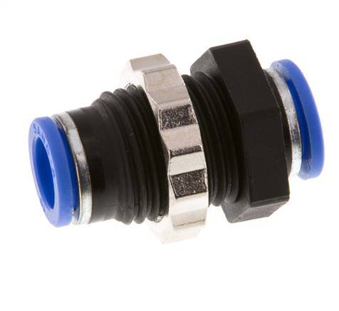 10mm Steckverschraubung PA 66 NBR Bulkhead [2 Stück]