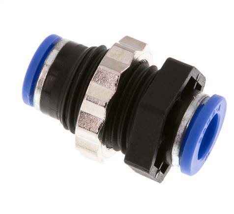 10mm Steckverschraubung PA 66 NBR Bulkhead [2 Stück]