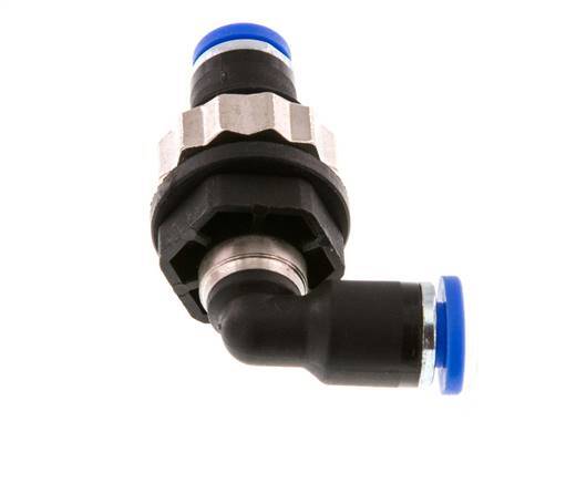 4mm 90Grad Winkel-Steckverschraubung PA 66 NBR Bulkhead [2 Stück]