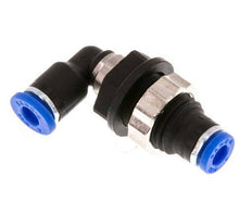 4mm 90Grad Winkel-Steckverschraubung PA 66 NBR Bulkhead [2 Stück]