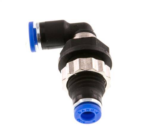 4mm 90Grad Winkel-Steckverschraubung PA 66 NBR Bulkhead [2 Stück]