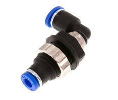 4mm 90Grad Winkel-Steckverschraubung PA 66 NBR Bulkhead [2 Stück]