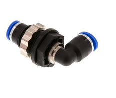 6mm 90Grad Winkel-Steckverschraubung PA 66 NBR Bulkhead [2 Stück]