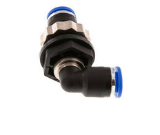 6mm 90Grad Winkel-Steckverschraubung PA 66 NBR Bulkhead [2 Stück]