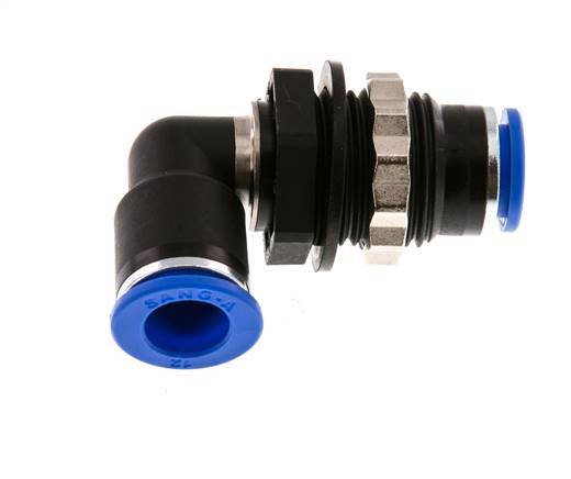 12mm 90Grad Winkel Steckverschraubung PA 66 NBR Schottverschraubung