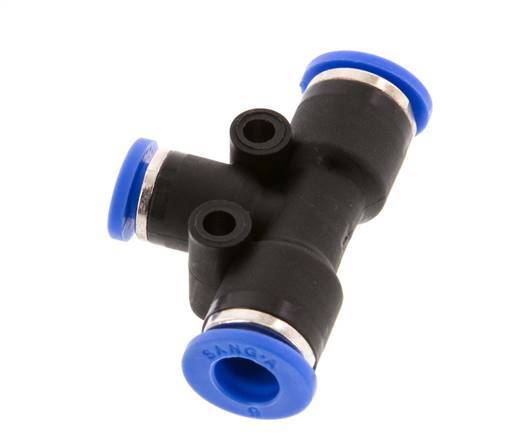 4mm x 6mm T-Steckverschraubung PA 66 NBR [2 Stück]