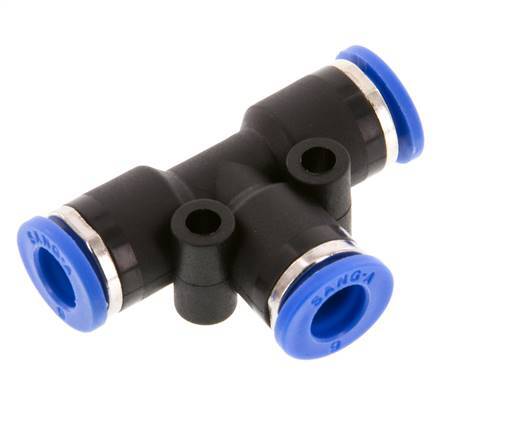 6mm T-Stück Steckverschraubung PA 66 NBR [2 Stück]