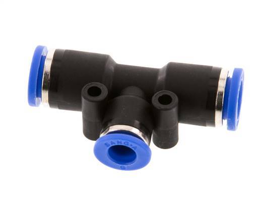 6mm x 8mm T-Steckverschraubung PA 66 NBR [2 Stück]