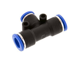 8mm x 10mm Tee Push-in Fitting PA 66 NBR [2 Pieces]