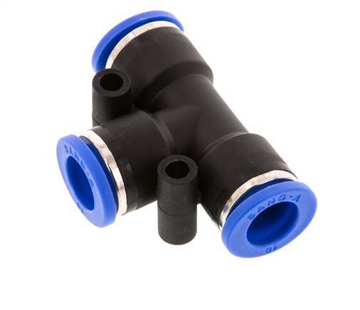 10mm T-Stück Steckverschraubung PA 66 NBR [2 Stück]