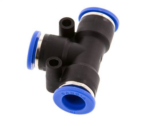 10mm T-Stück Steckverschraubung PA 66 NBR [2 Stück]