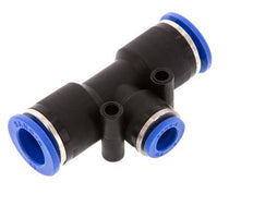 8mm x 12mm Tee Push-in Fitting PA 66 NBR [2 Pieces]