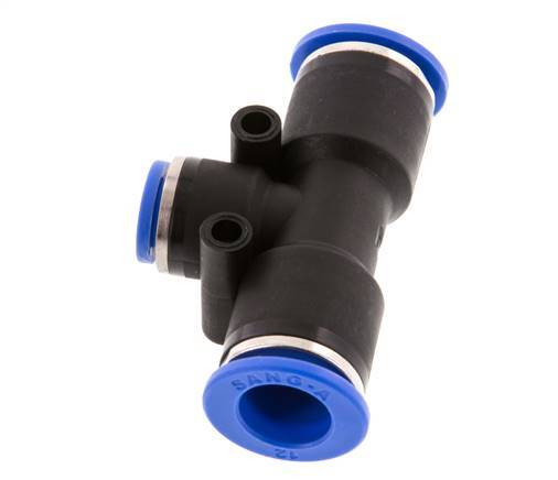 8mm x 12mm T-Steckverschraubung PA 66 NBR [2 Stück]