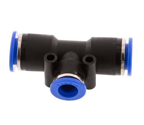 10mm x 12mm T-Steckverschraubung PA 66 NBR [2 Stück]