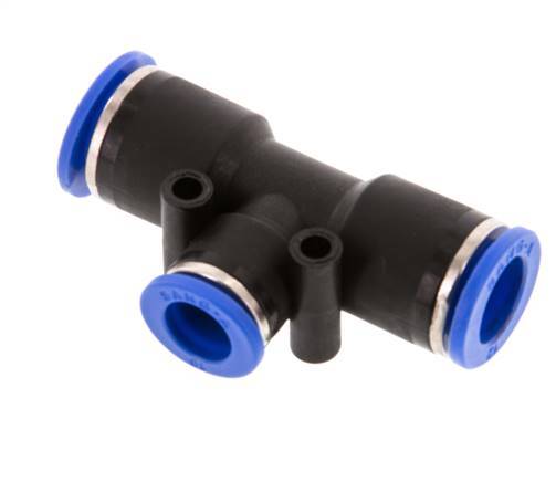 10mm x 12mm T-Steckverschraubung PA 66 NBR [2 Stück]