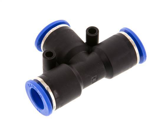 12mm Tee Push-in Fitting PA 66 NBR [2 Pieces]