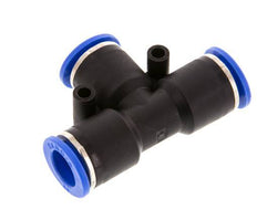 12mm Tee Push-in Fitting PA 66 NBR [2 Pieces]