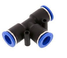 12mm Tee Push-in Fitting PA 66 NBR [2 Pieces]