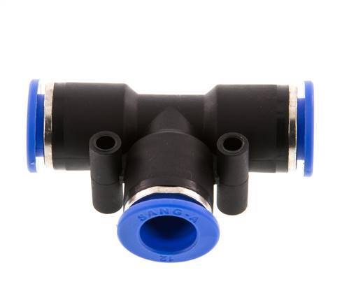 12mm T-Stück Steckverschraubung PA 66 NBR [2 Stück]