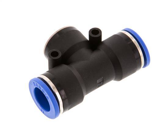 8mm x 14mm Tee Push-in Fitting PA 66 NBR