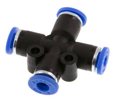 4mm Kreuzsteckverschraubung PA 66 NBR [2 Stück]