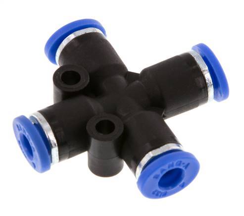 4mm Kreuzsteckverschraubung PA 66 NBR [2 Stück]