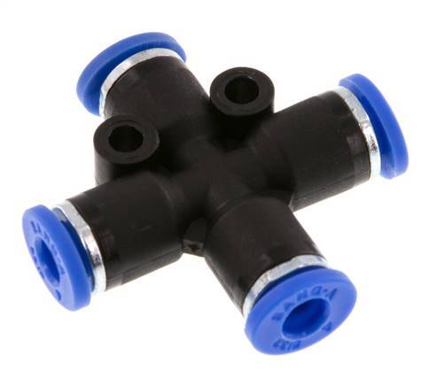 4mm Kreuzsteckverschraubung PA 66 NBR [2 Stück]