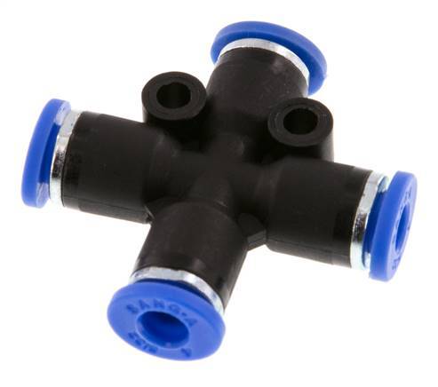 4mm Kreuzsteckverschraubung PA 66 NBR [2 Stück]