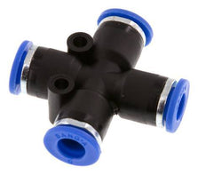 6mm Cross Push-in Fitting PA 66 NBR [2 Pieces]