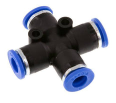6mm Kreuzsteckverschraubung PA 66 NBR [2 Stück]