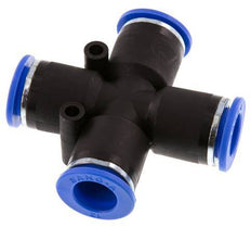 12mm Kreuzsteckverschraubung PA 66 NBR