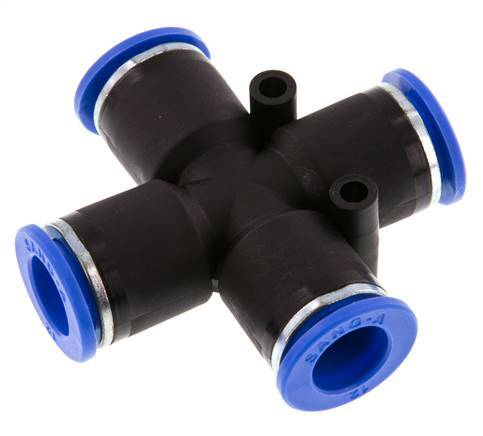 12mm Kreuzsteckverschraubung PA 66 NBR