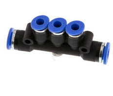4mm x 6mm 3-Wege-Verteiler Steckverschraubung Messing/PA 66 NBR [2 Stück]
