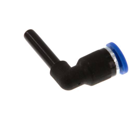 4mm x 4mm 90Grad Winkel-Steckverschraubung mit Stecker PA 66 NBR [2 Stück]