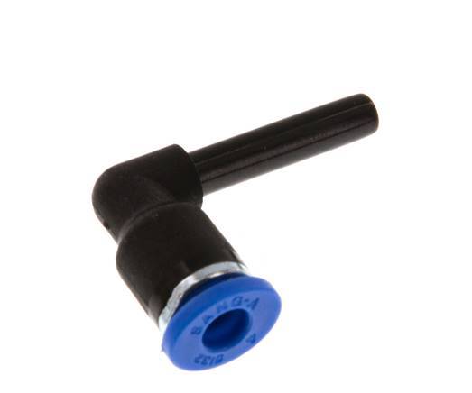 4mm x 4mm 90Grad Winkel-Steckverschraubung mit Stecker PA 66 NBR [2 Stück]