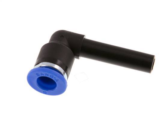 6mm x 6mm 90Grad Winkel-Steckverschraubung mit Stecker PA 66 NBR [2 Stück]