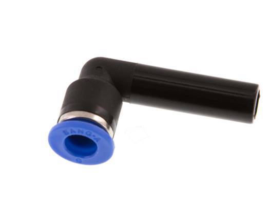 6mm x 8mm 90Grad Winkel-Steckverschraubung mit Stecker PA 66 NBR [2 Stück]