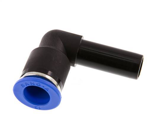12mm x 12mm 90Grad Winkel-Steckverschraubung mit Steckanschluss PA 66 NBR [2 Stück]
