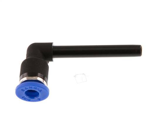 4mm x 4mm 90Grad Steckverschraubung mit Steckmuffe PA 66 NBR lang [2 Stück]