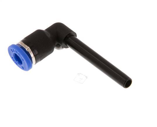 4mm x 4mm 90Grad Steckverschraubung mit Steckmuffe PA 66 NBR lang [2 Stück]