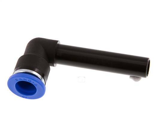 10mm x 10mm 90Grad Steckverschraubung mit steckbarer PA 66 NBR Langhülse [2 Stück]