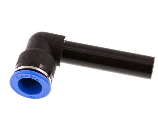 14mm x 14mm 90°-Steckverschraubung mit Steckanschluss PA 66 NBR Langmuffe