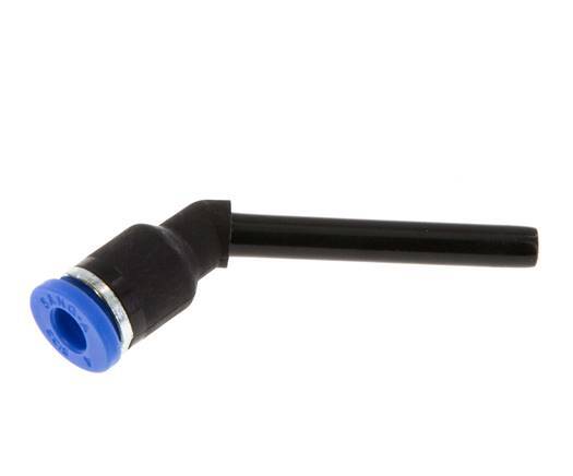 4mm x 4mm 45deg Elbow Push-in Fitting with Plug-in PA 66 NBR Long Sleeve [2 Pieces]