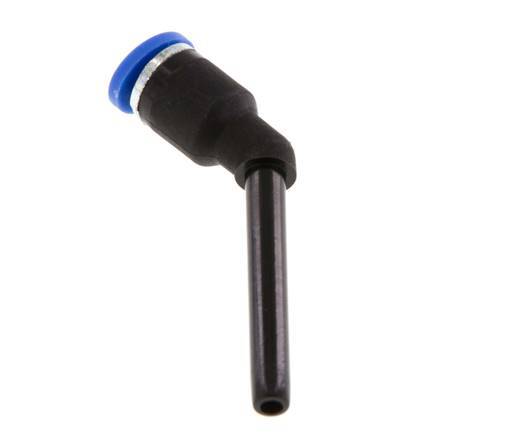 4mm x 4mm 45Grad-Steckverschraubung mit steckbarer PA 66 NBR Langhülse [2 Stück]