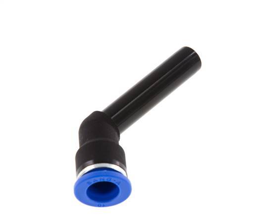 10mm x 10mm 45Grad-Steckverschraubung mit steckbarer PA 66 NBR Langhülse [2 Stück]